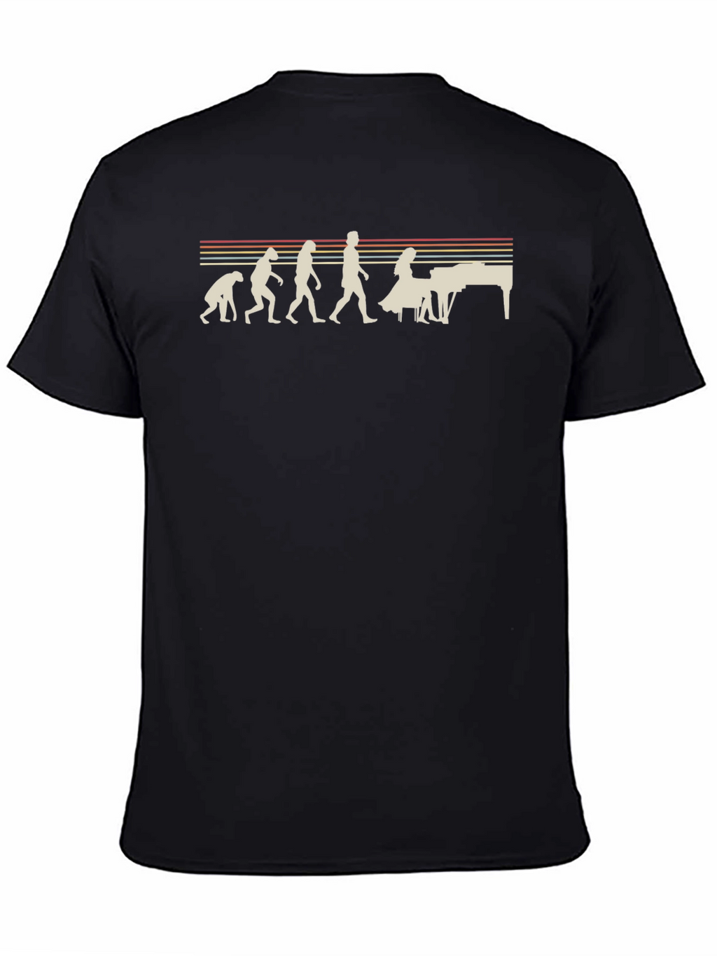 Evolution of Piano Player T-Shirt