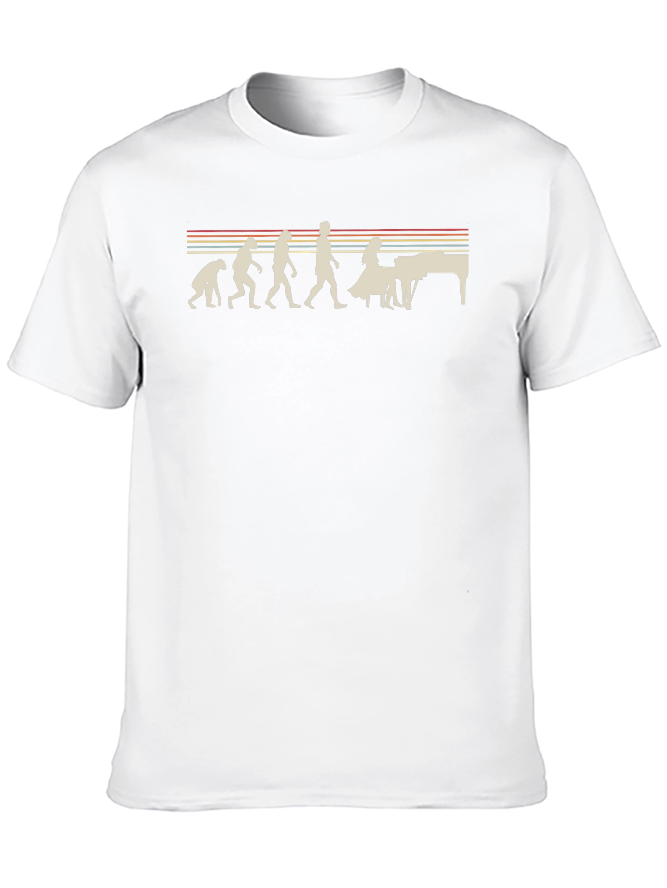 Evolution of Piano Player T-Shirt