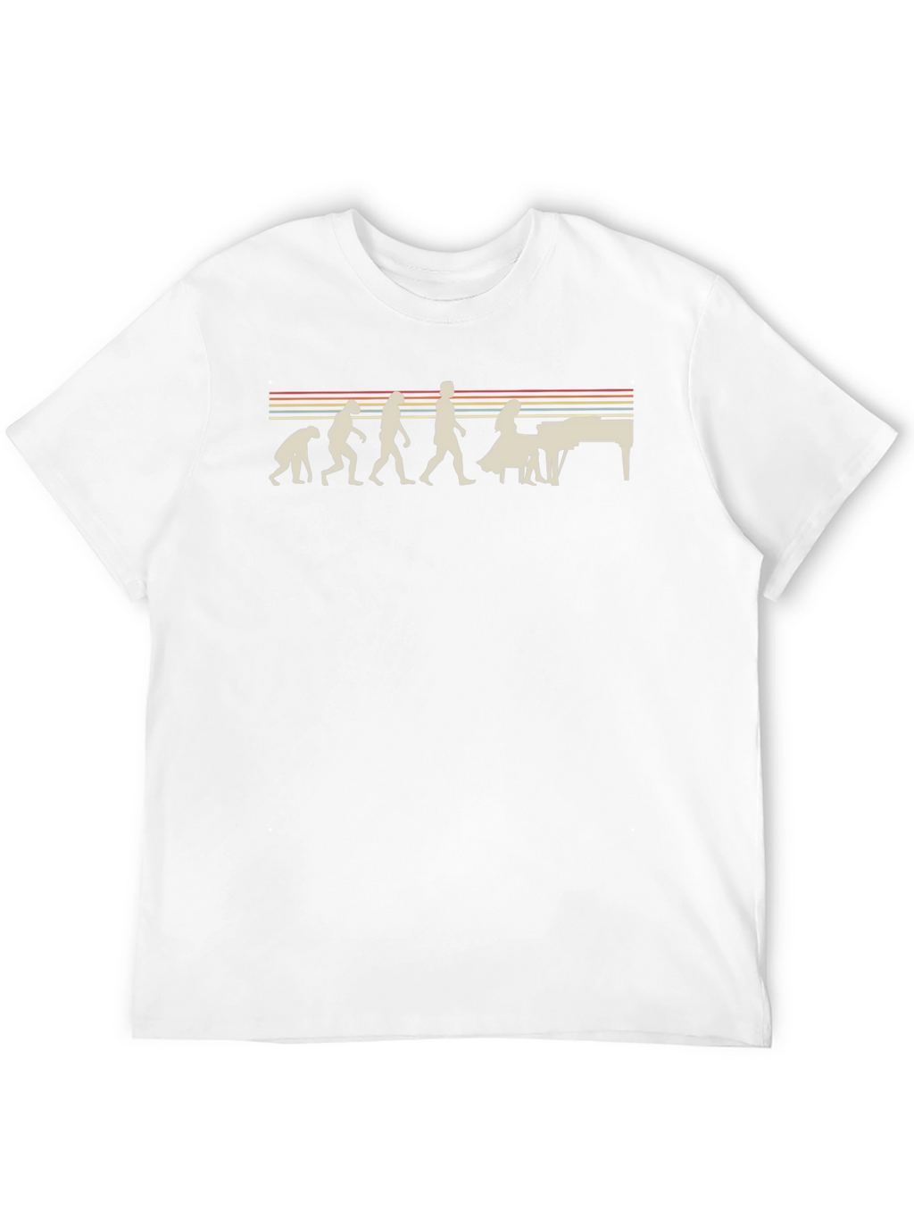 Evolution of Piano Player T-Shirt