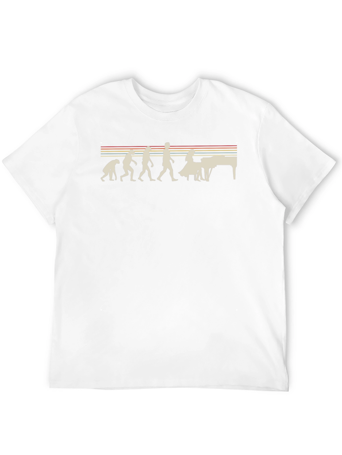 Evolution of Piano Player T-Shirt