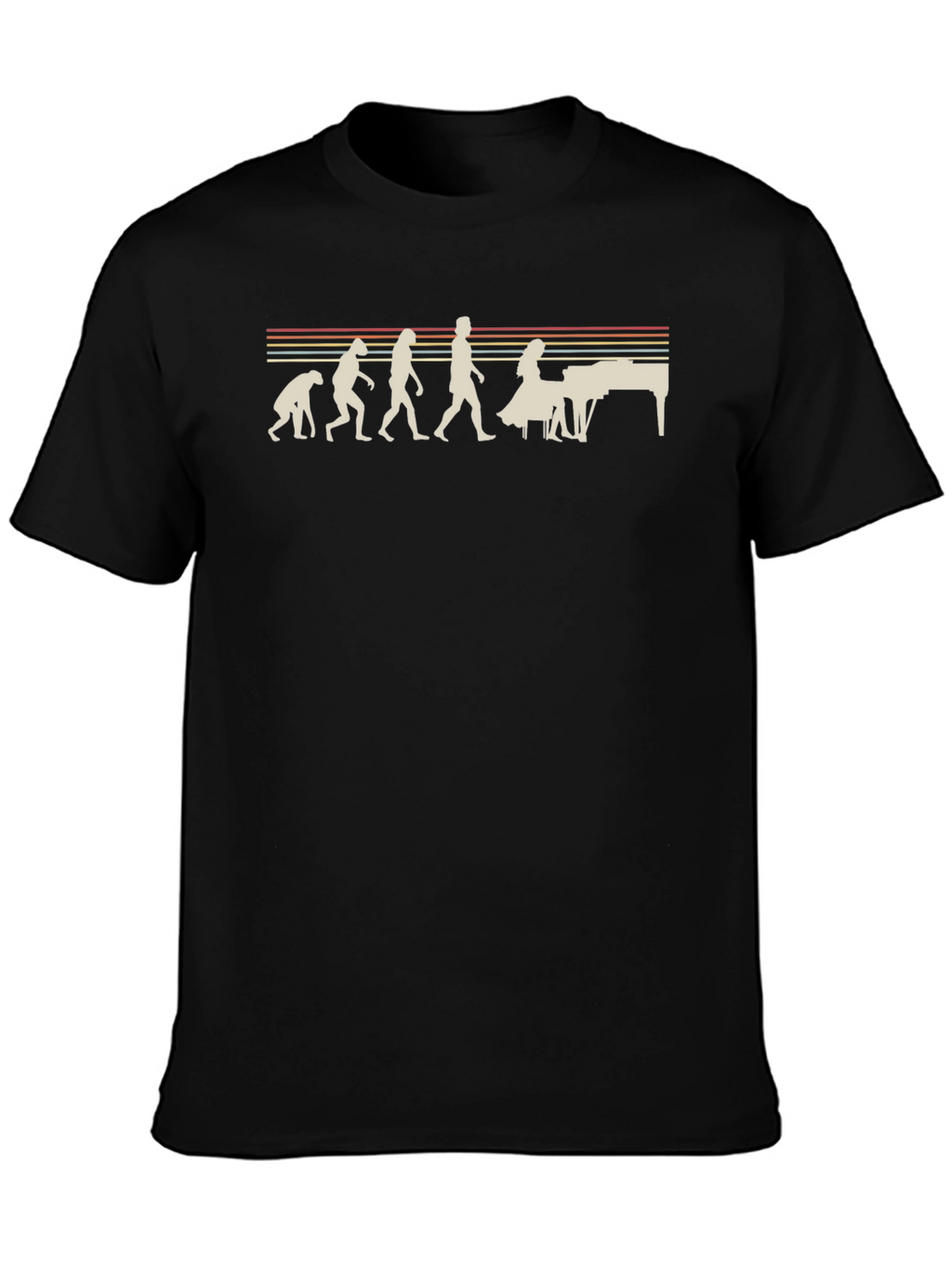 Evolution of Piano Player T-Shirt