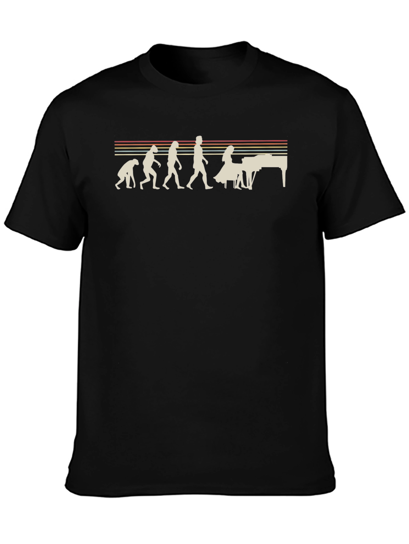 Evolution of Piano Player T-Shirt