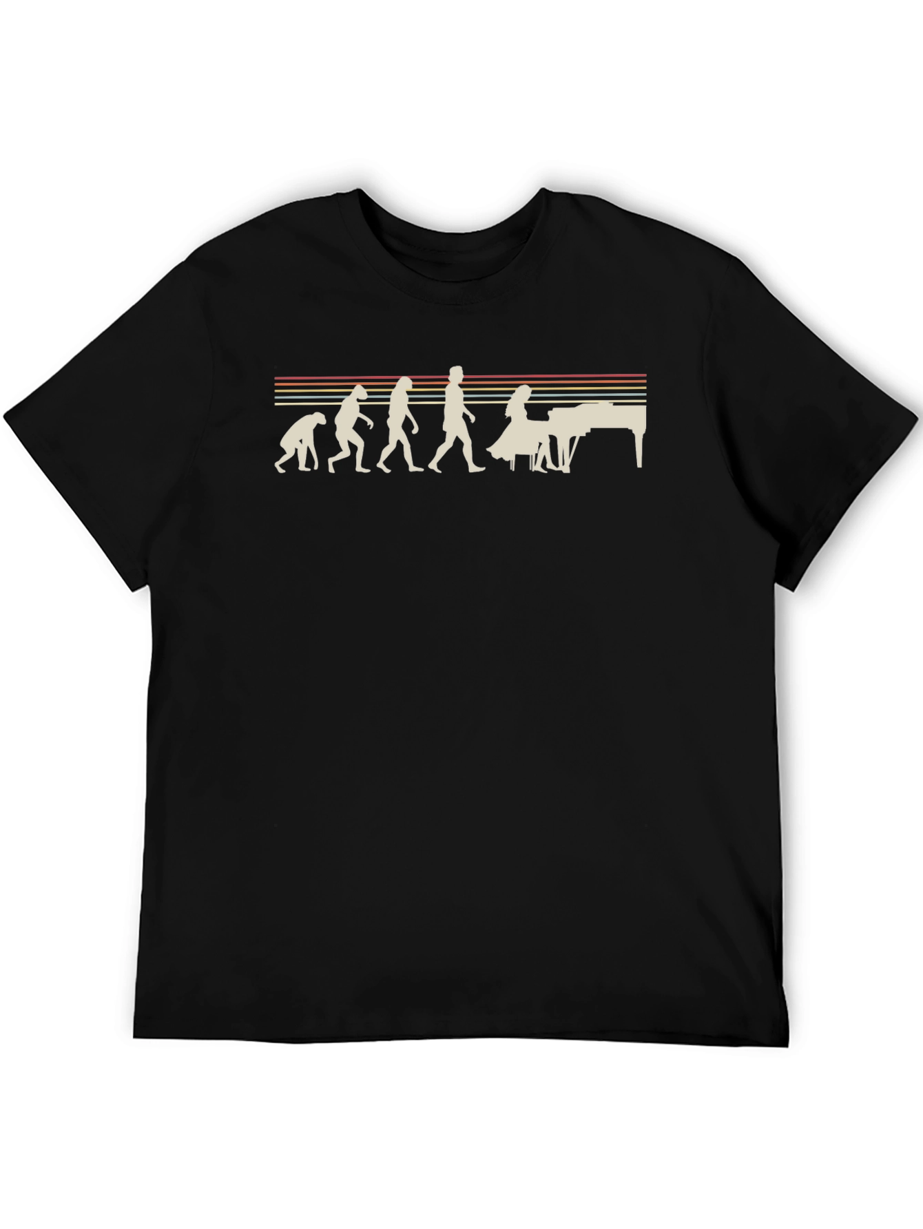 Evolution of Piano Player T-Shirt