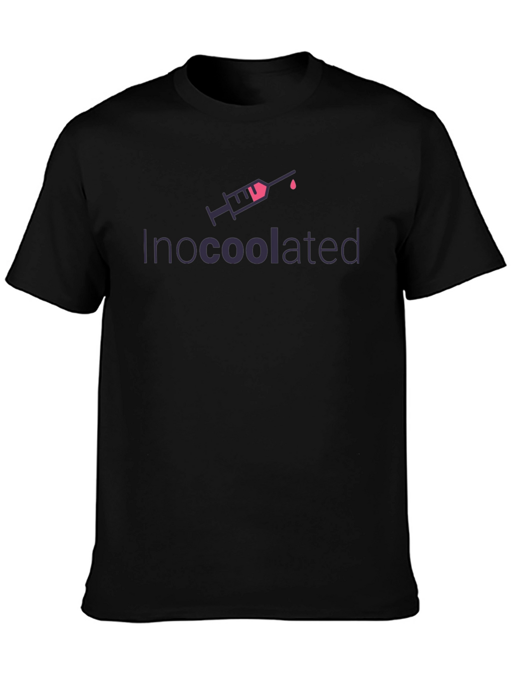 Inocoolated Black T-Shirt - Funny Vaccine Tee