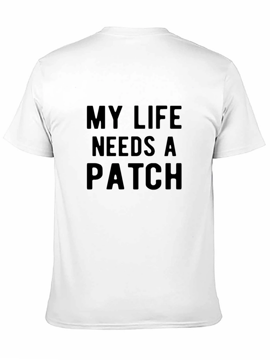 My Life Needs A Patch Graphic Tee - Black