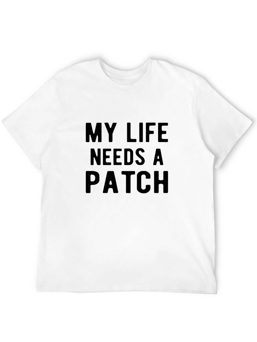 My Life Needs A Patch Graphic Tee - Black