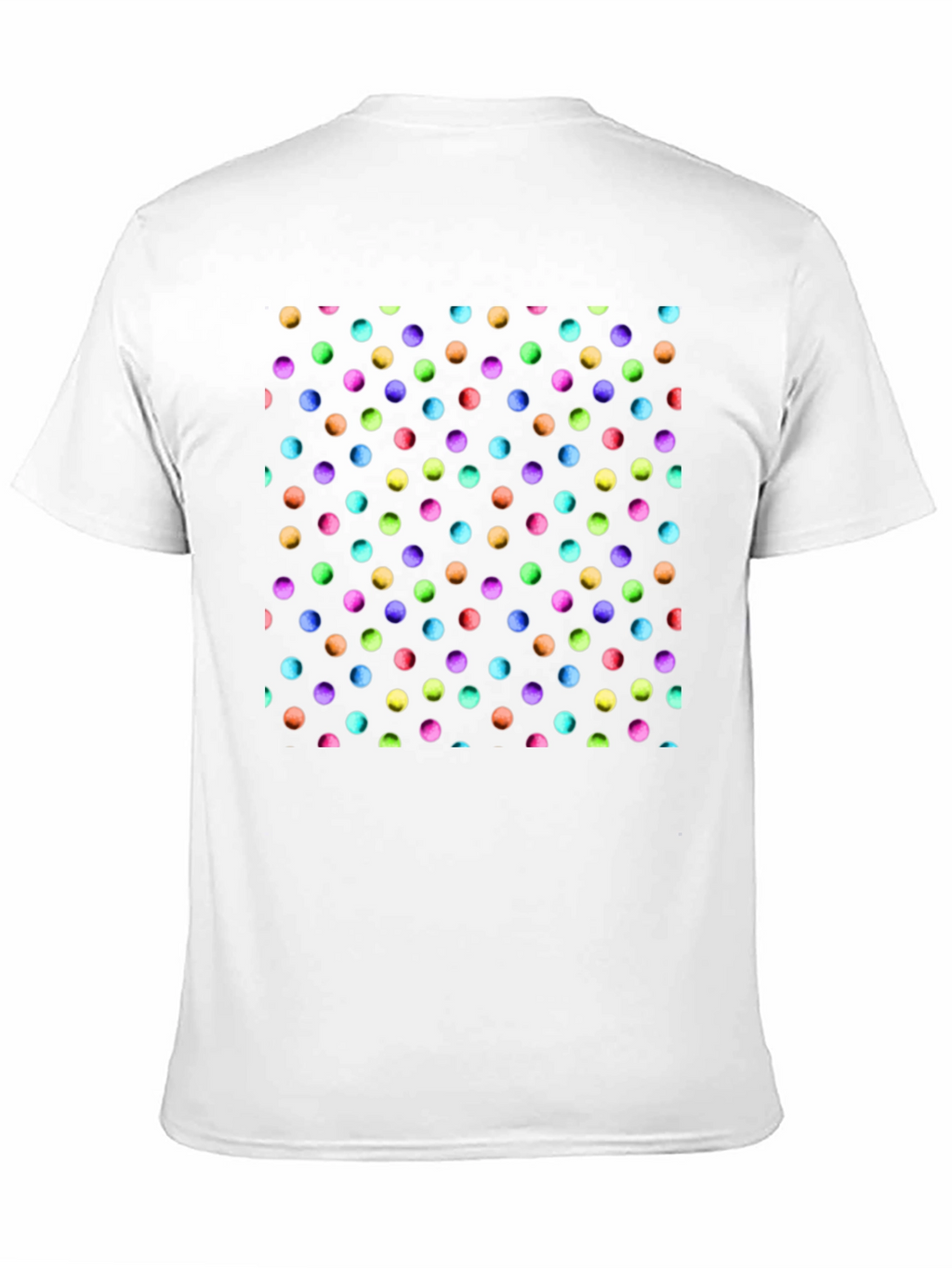 Polka Dot Pattern Black T-Shirt