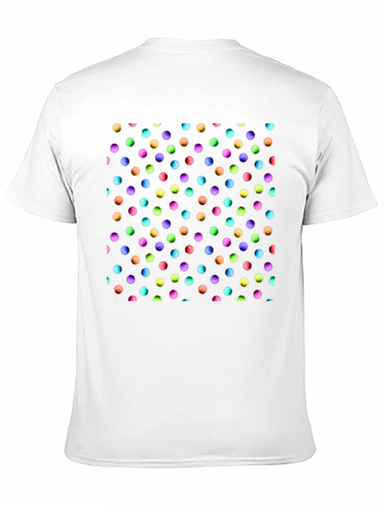 Polka Dot Pattern Black T-Shirt