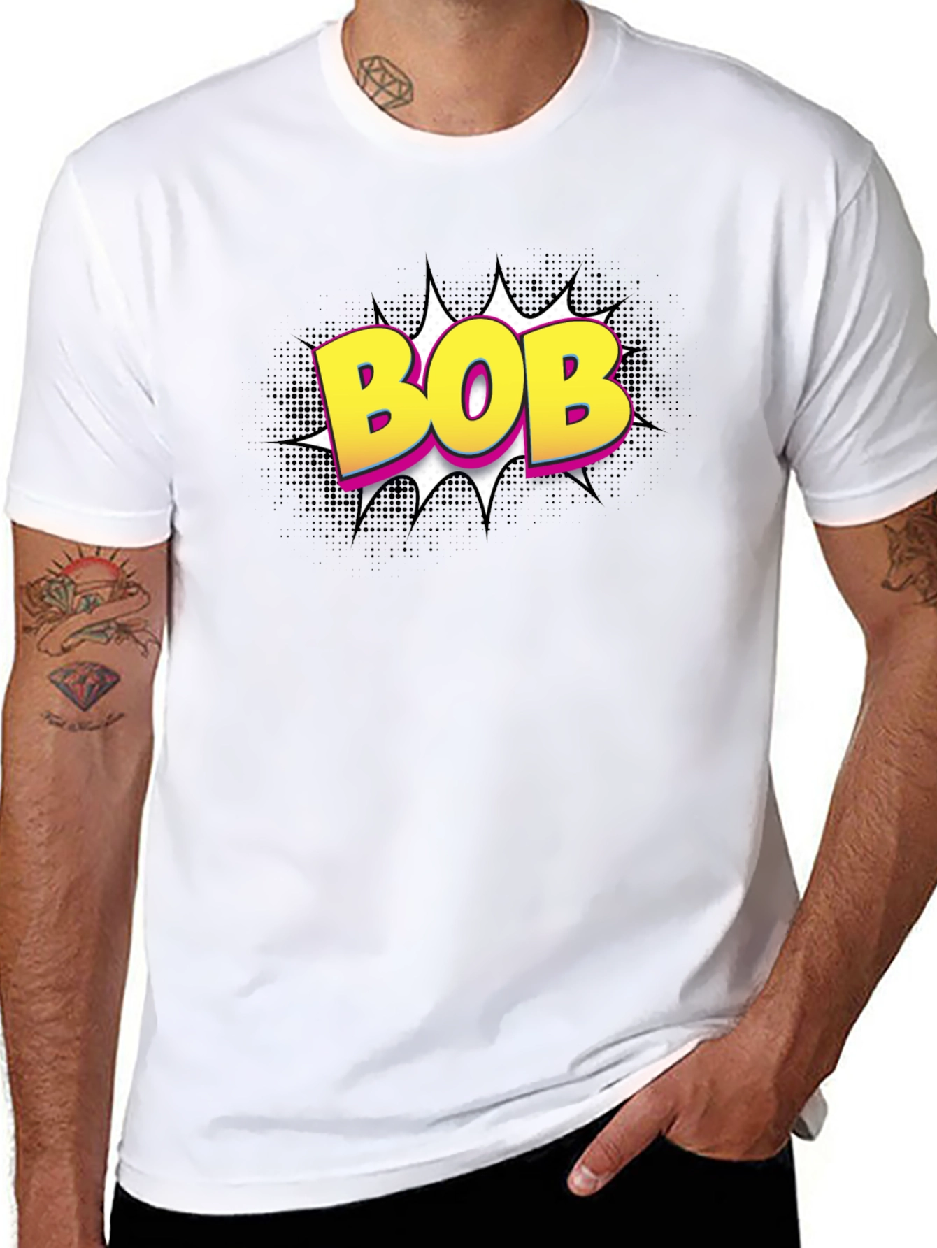 BOB Comic Style Black T-Shirt