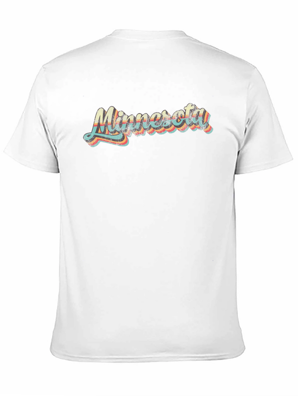 Retro Minnesota Graphic Tee - Black Cotton T-Shirt