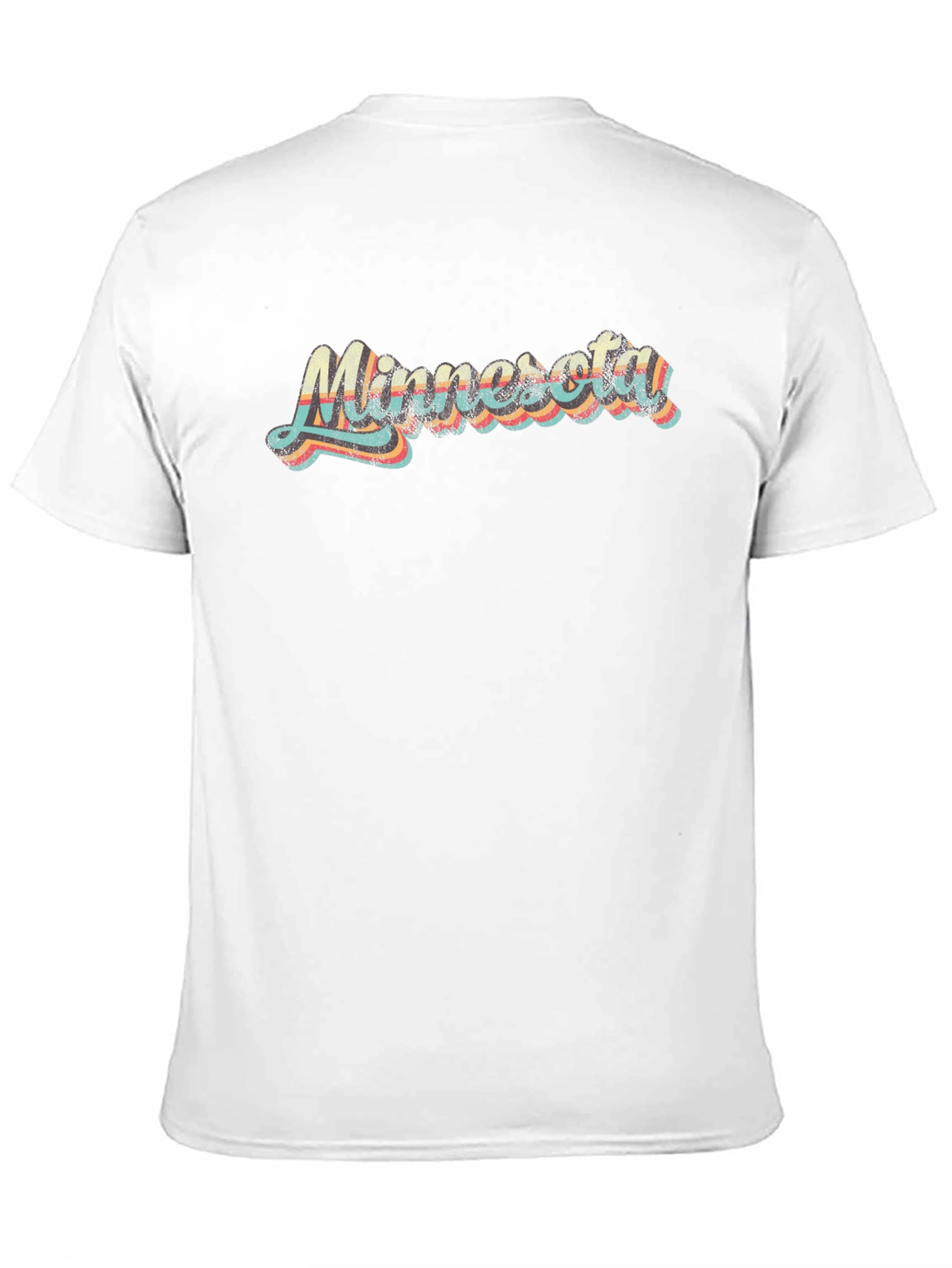 Retro Minnesota Graphic Tee - Black Cotton T-Shirt
