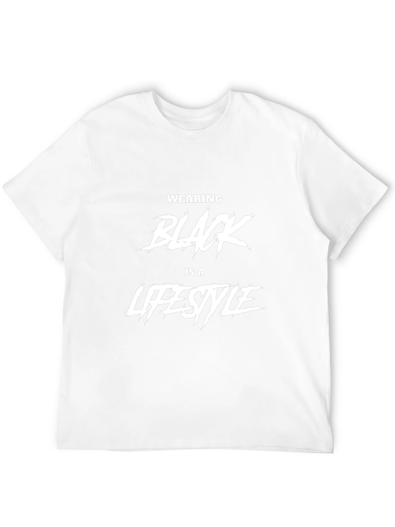 Black Graphic Tee - Wearing Black is a Lifestyle