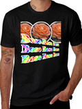 Floral Rose Rainbow Print T-Shirt