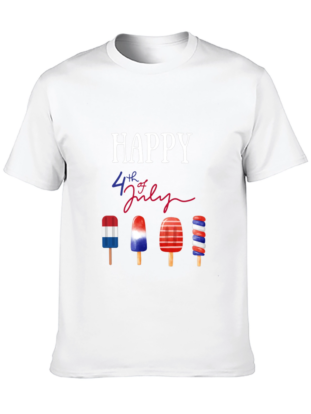 Happy 4th of July Patriotic Popsicle T-Shirt