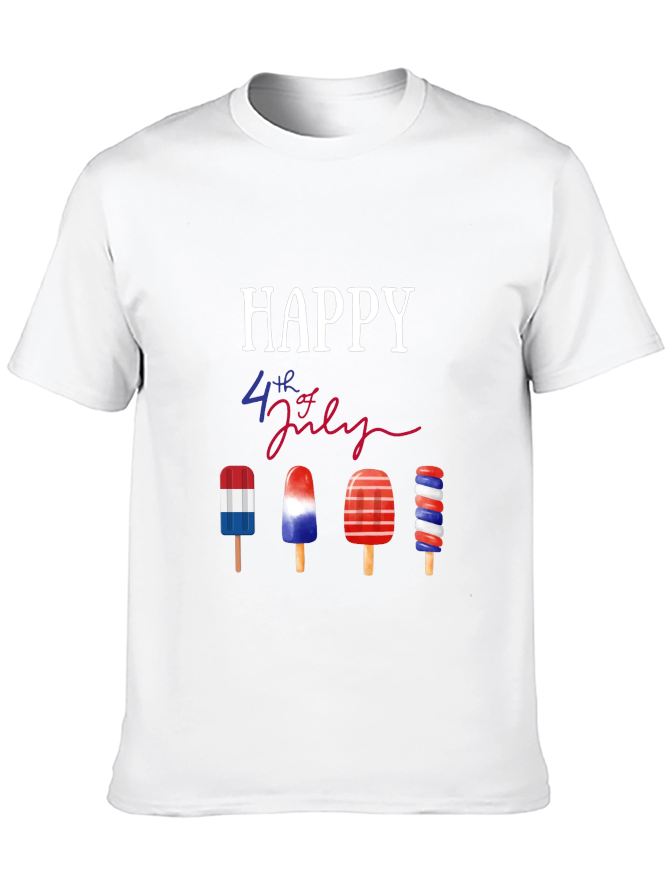 Happy 4th of July Patriotic Popsicle T-Shirt