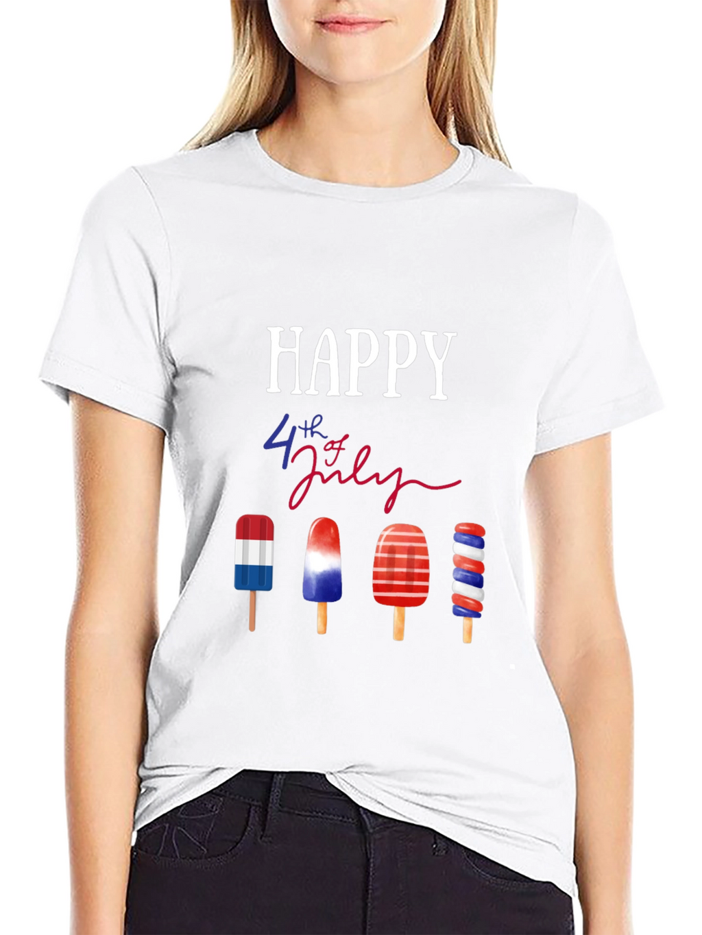 Happy 4th of July Patriotic Popsicle T-Shirt