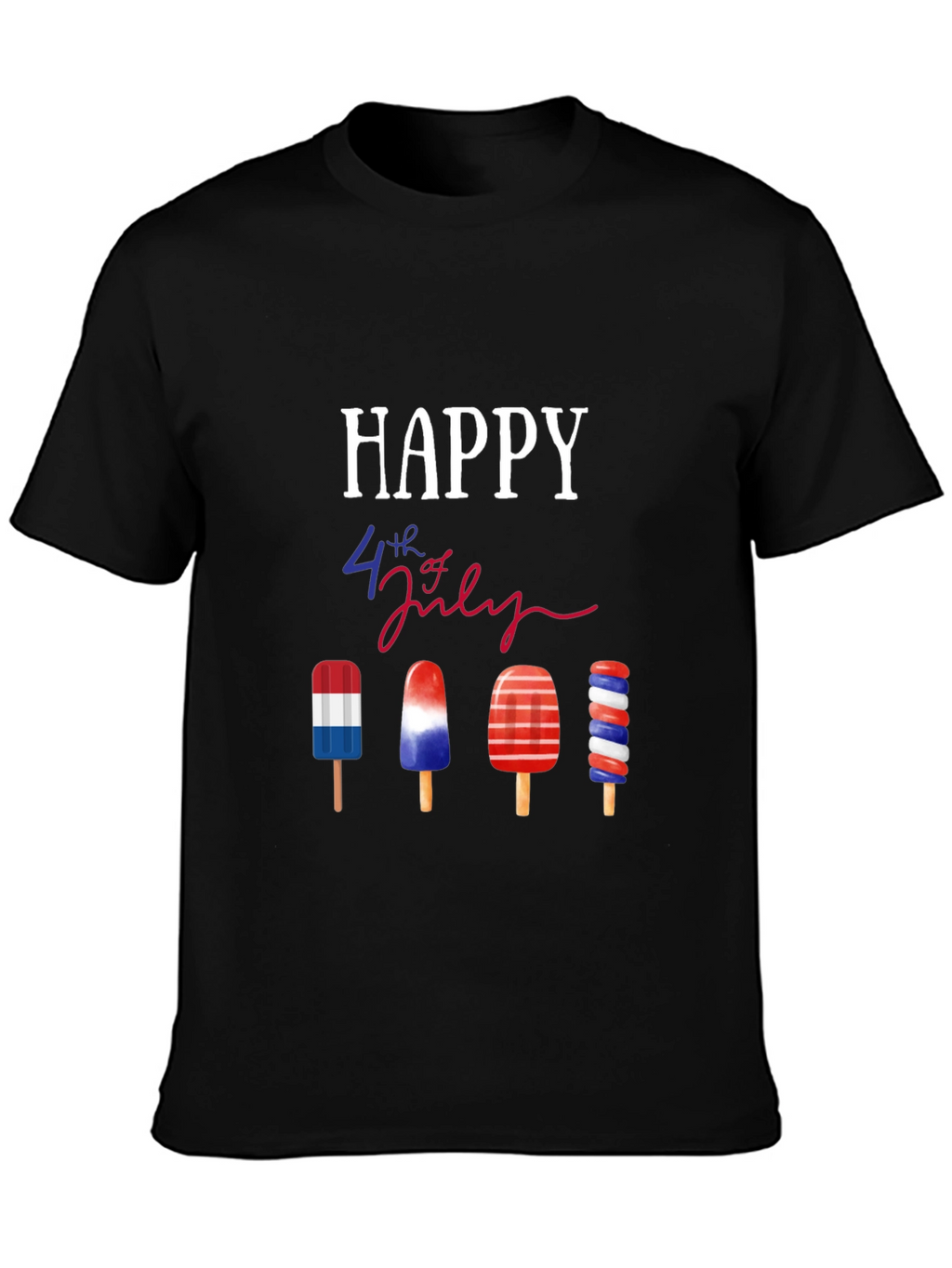 Happy 4th of July Patriotic Popsicle T-Shirt