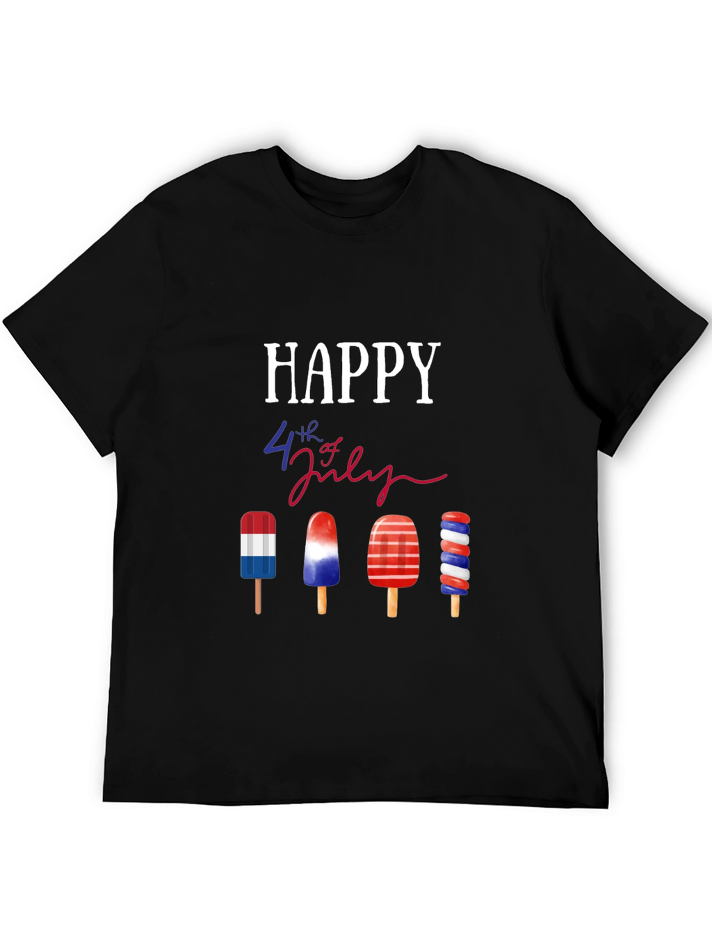 Happy 4th of July Patriotic Popsicle T-Shirt
