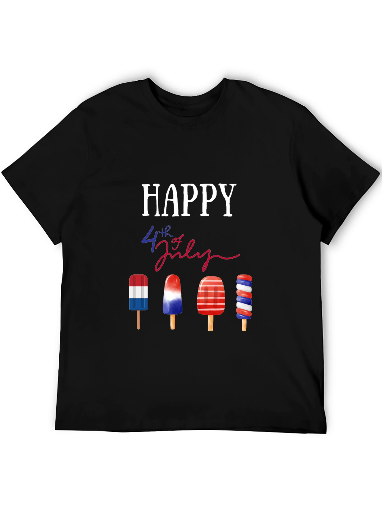 Happy 4th of July Patriotic Popsicle T-Shirt