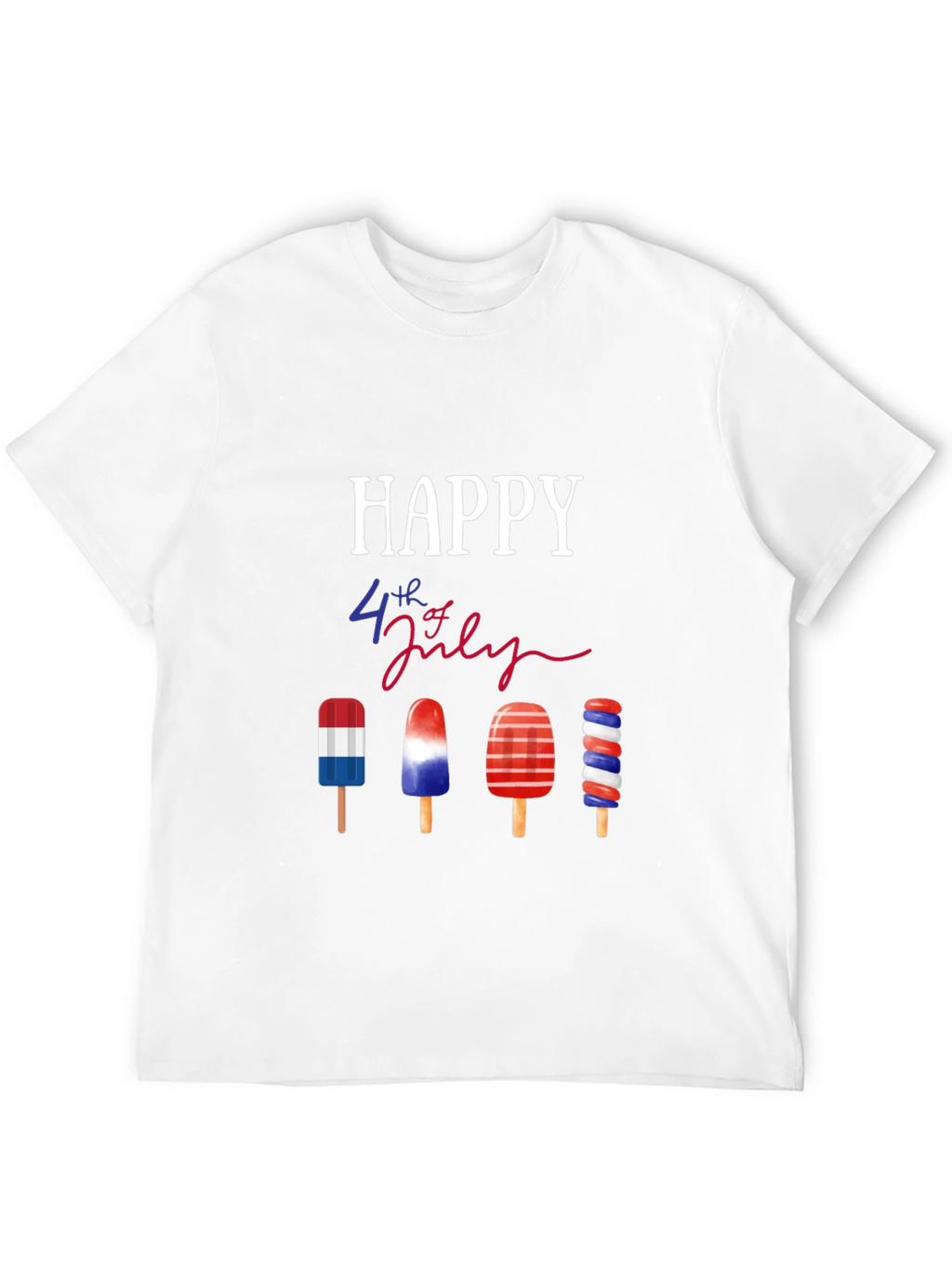 Happy 4th of July Patriotic Popsicle T-Shirt