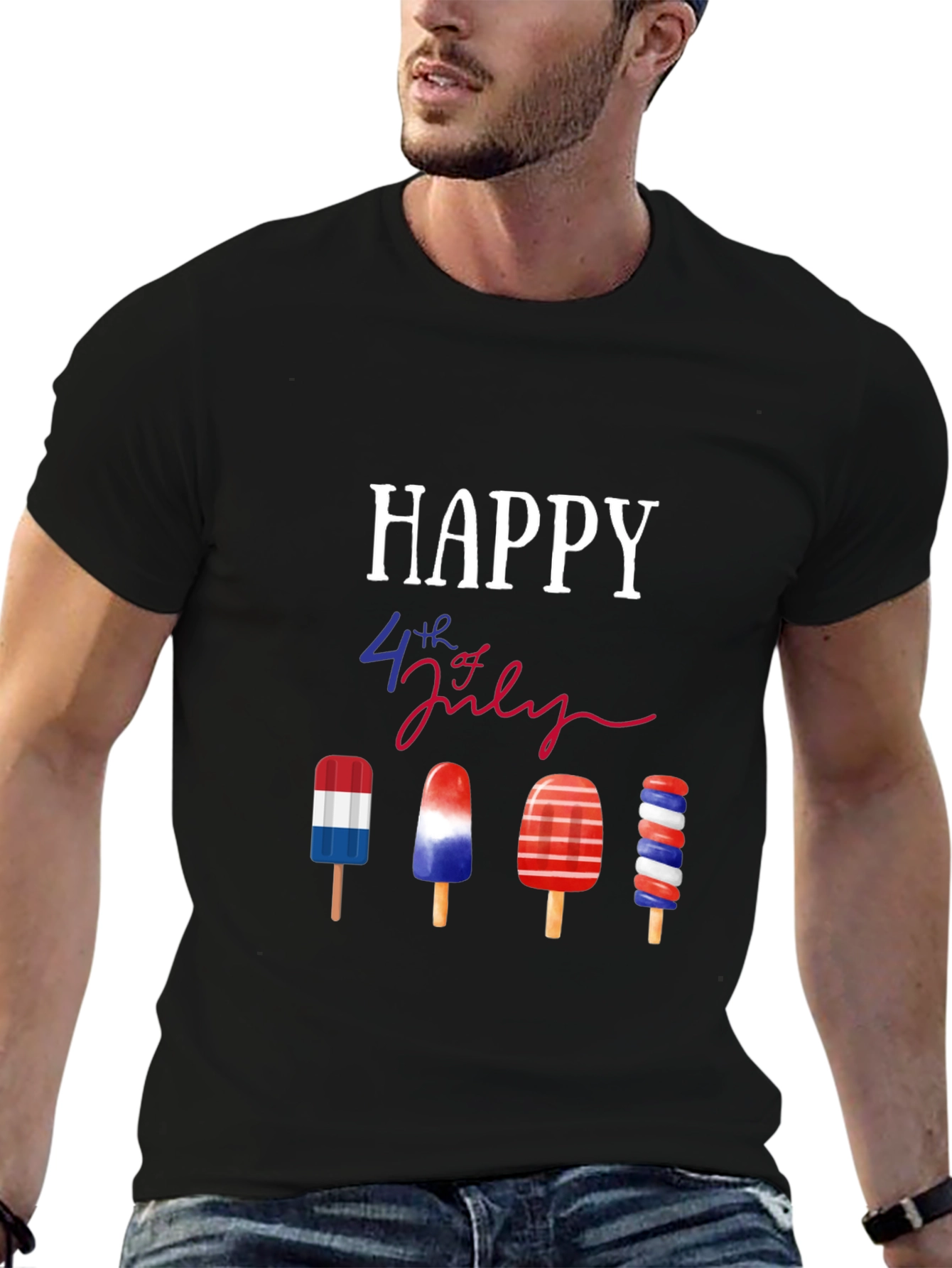 Happy 4th of July Patriotic Popsicle T-Shirt