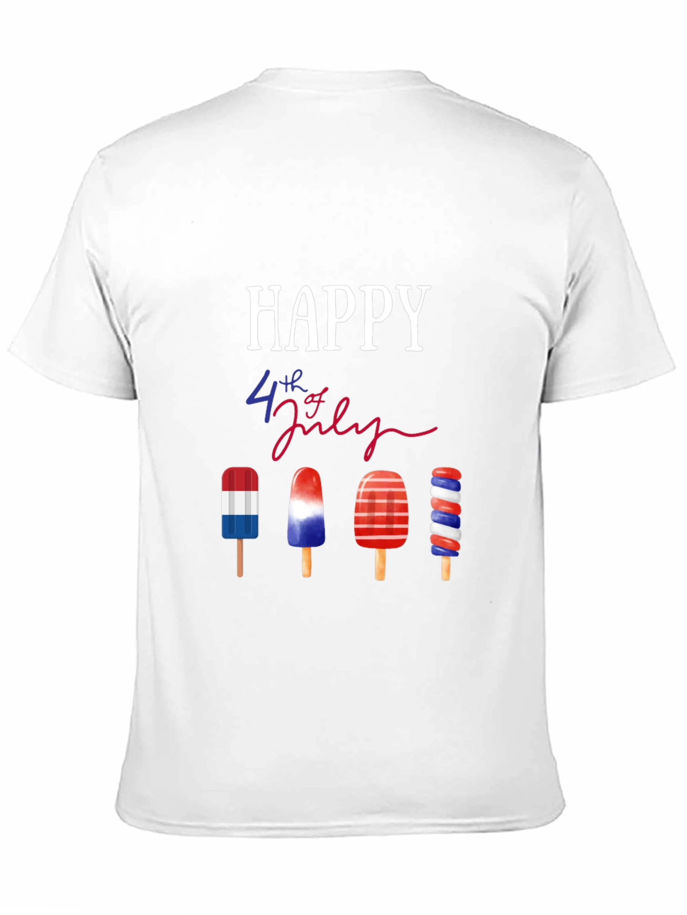 Happy 4th of July Patriotic Popsicle T-Shirt
