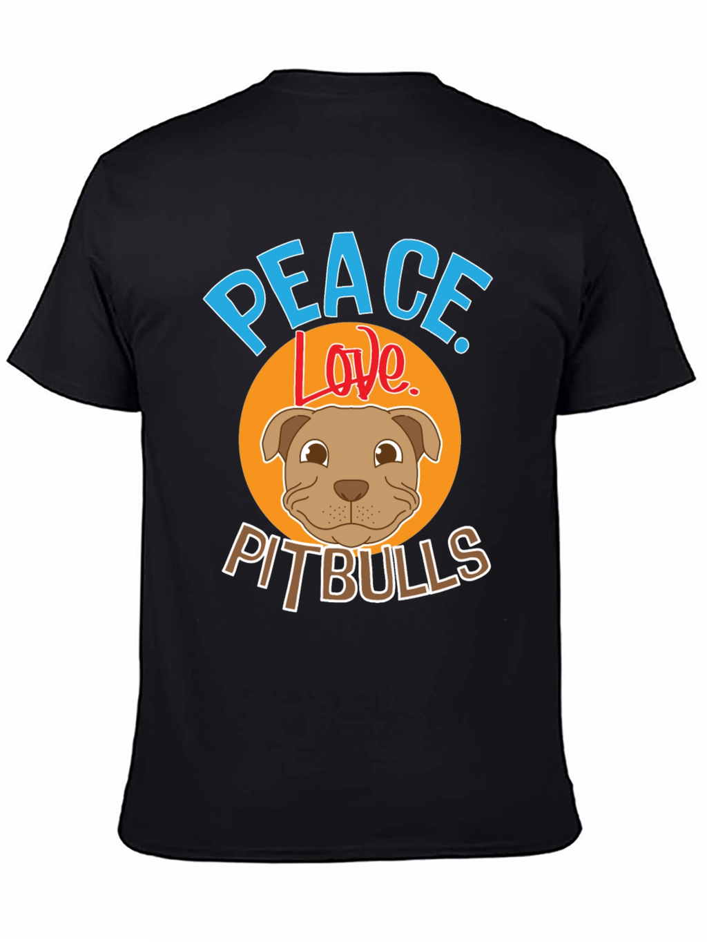 Peace Love Pitbulls Graphic Tee