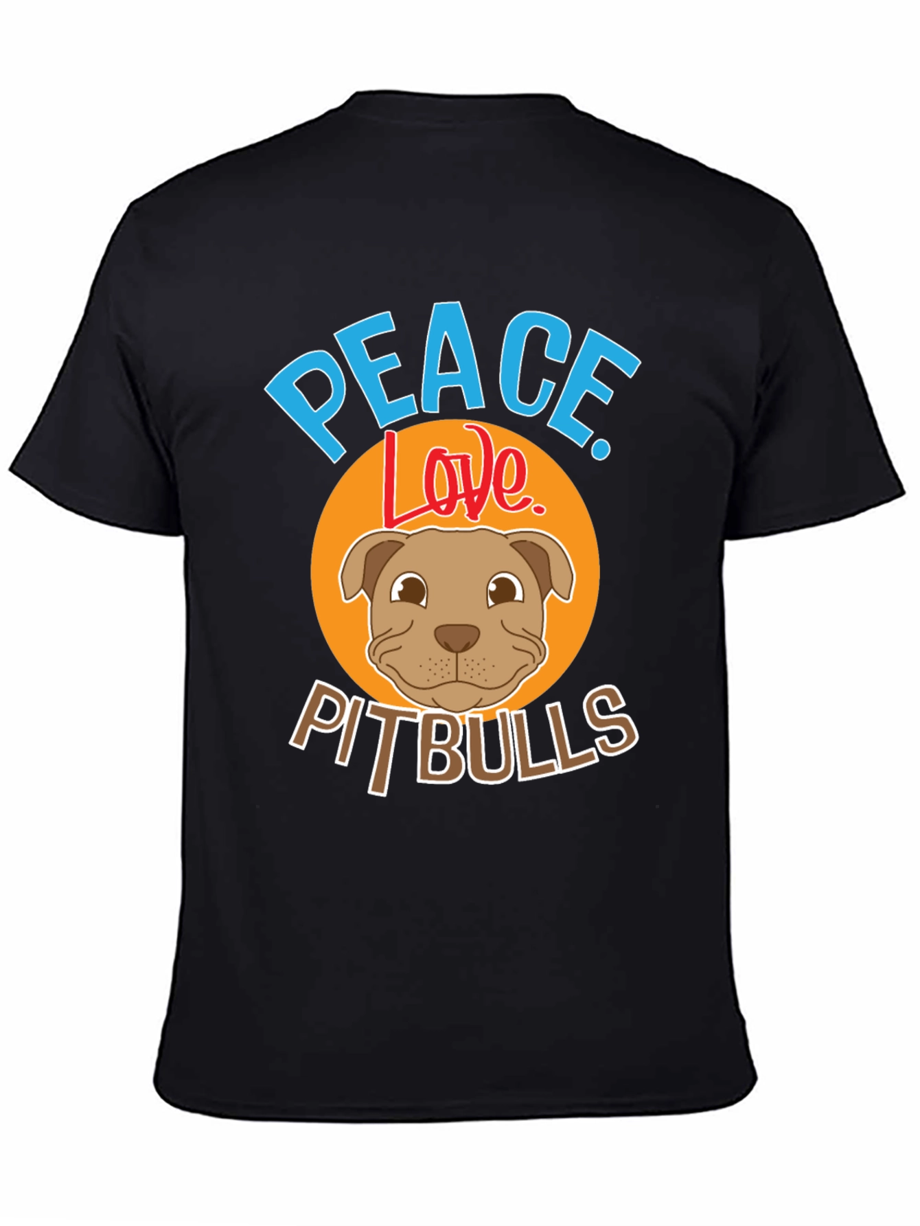 Peace Love Pitbulls Graphic Tee