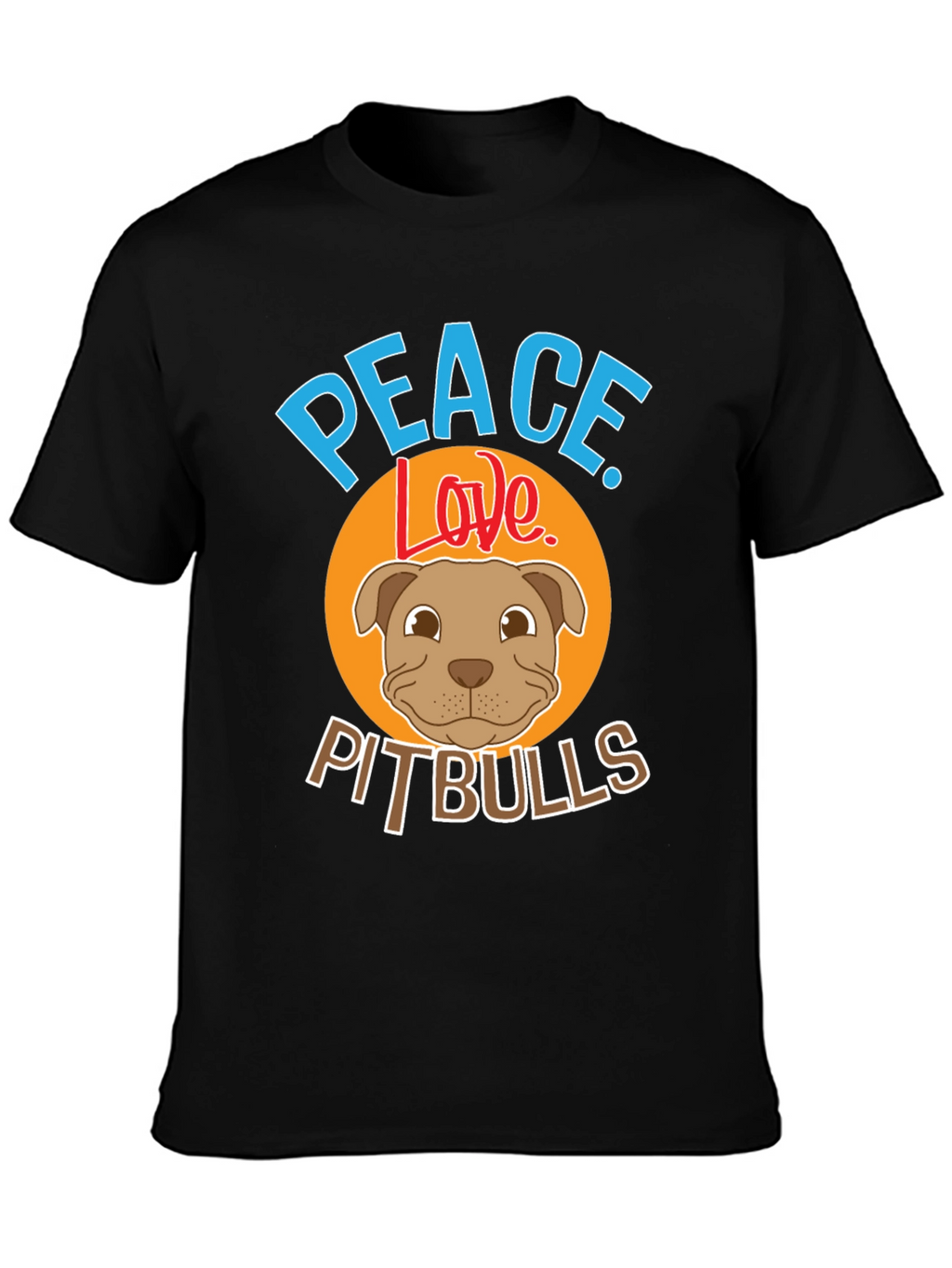 Peace Love Pitbulls Graphic Tee