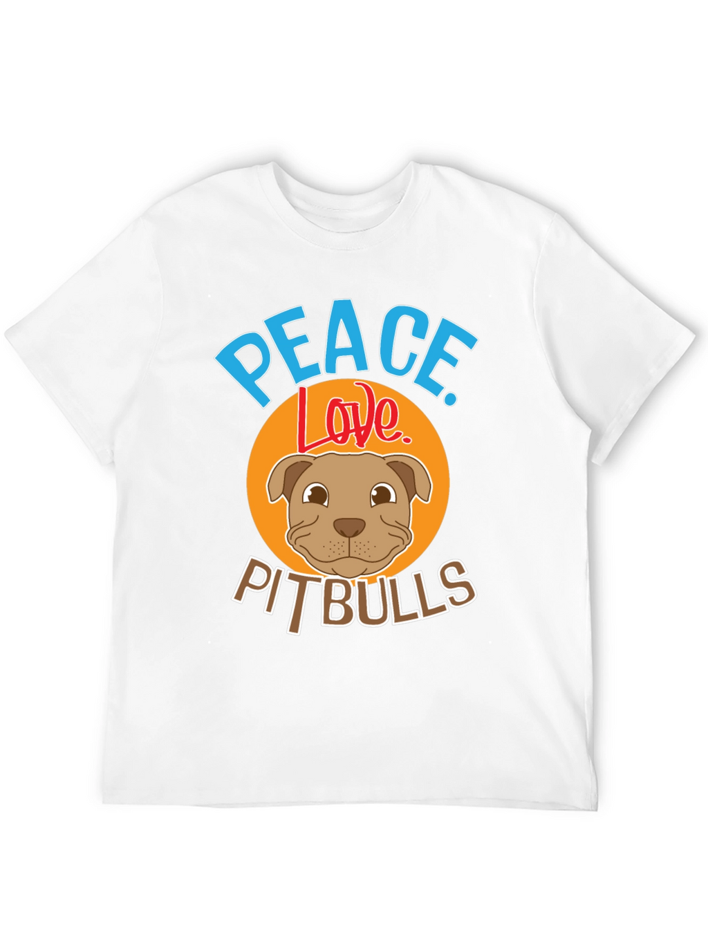 Peace Love Pitbulls Graphic Tee