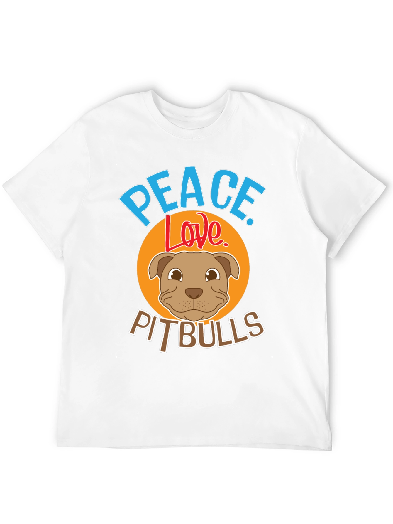 Peace Love Pitbulls Graphic Tee