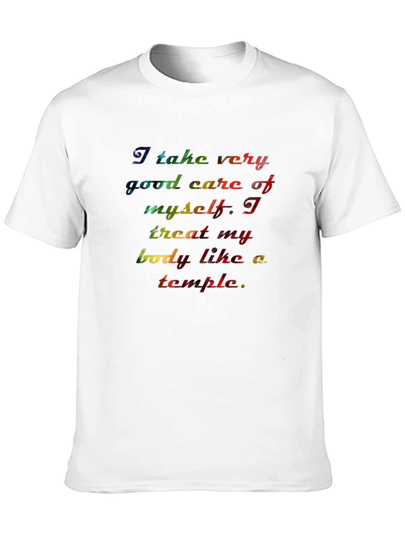 Inspirational Rainbow Text Graphic T-Shirt