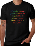 Inspirational Rainbow Text Graphic T-Shirt