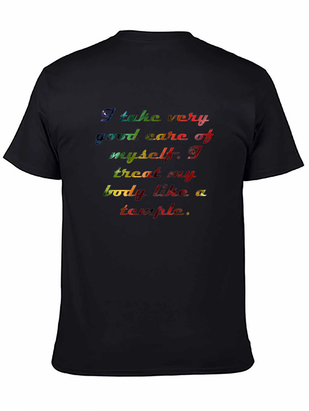Inspirational Rainbow Text Graphic T-Shirt