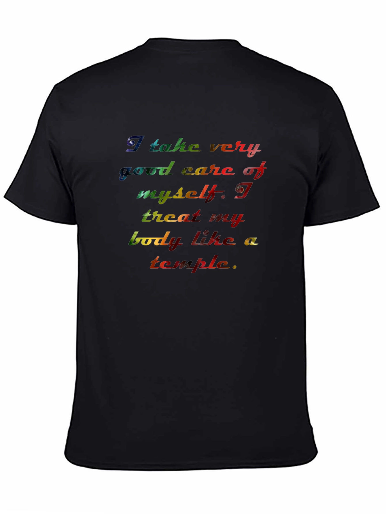 Inspirational Rainbow Text Graphic T-Shirt