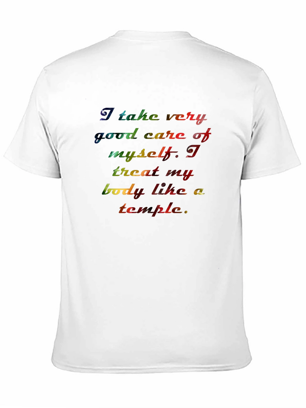 Inspirational Rainbow Text Graphic T-Shirt