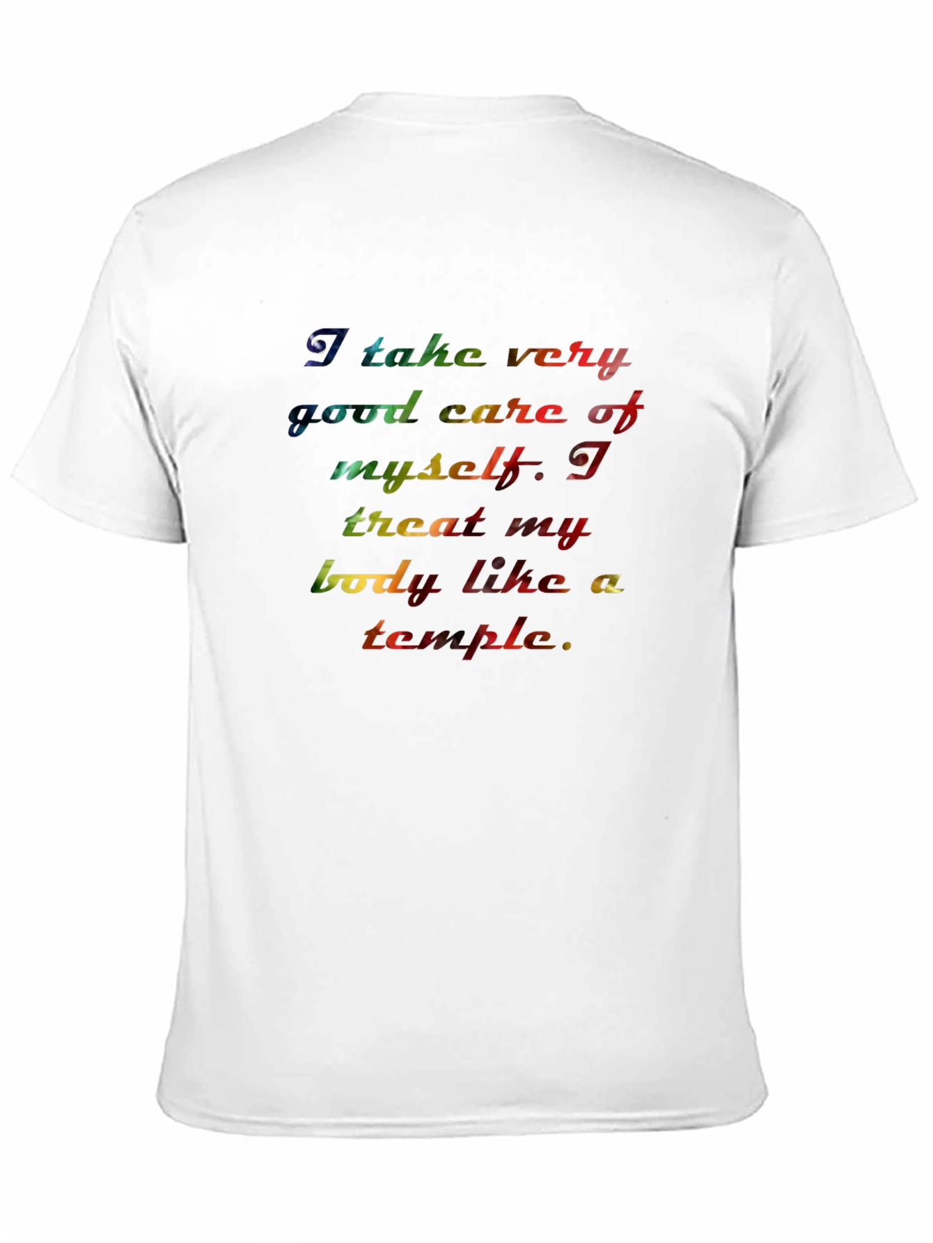 Inspirational Rainbow Text Graphic T-Shirt