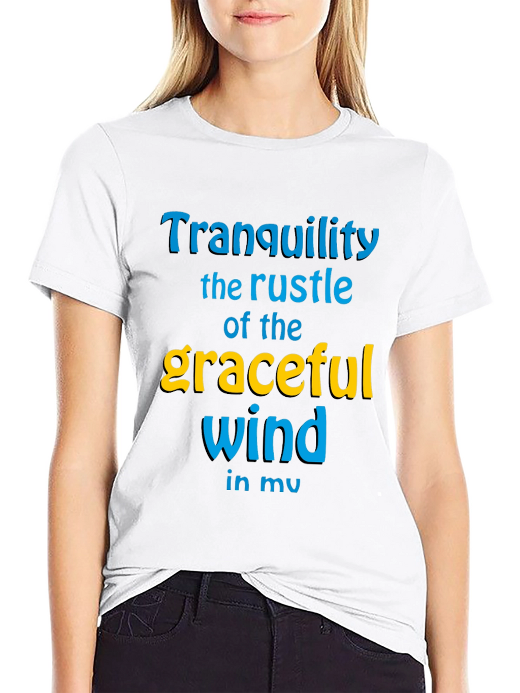 Tranquility Wind Graphic Tee - Stylish Comfort
