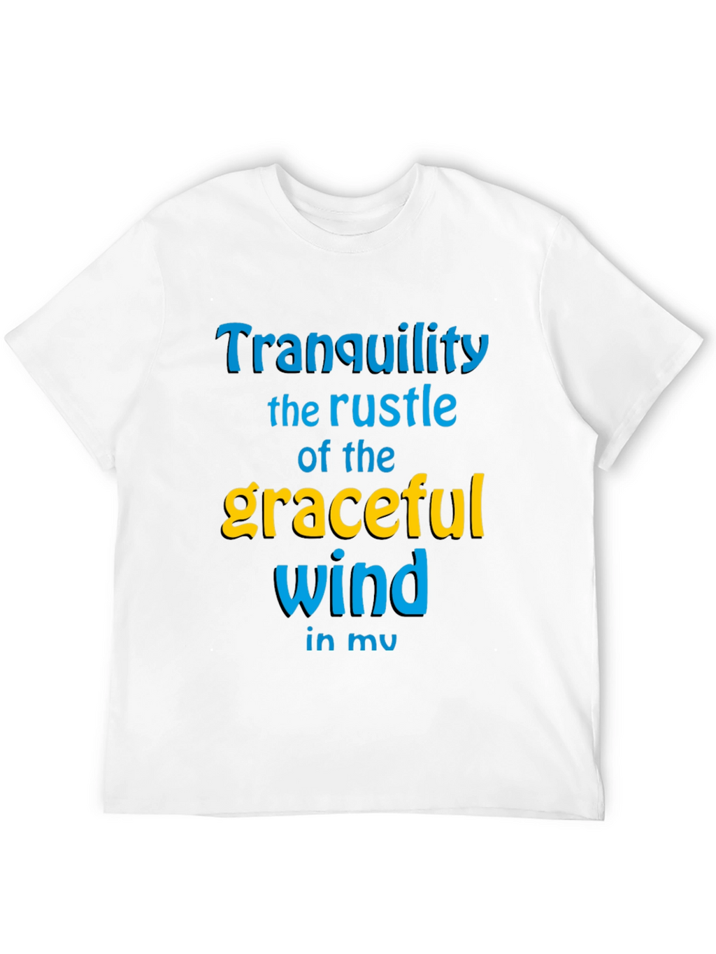 Tranquility Wind Graphic Tee - Stylish Comfort