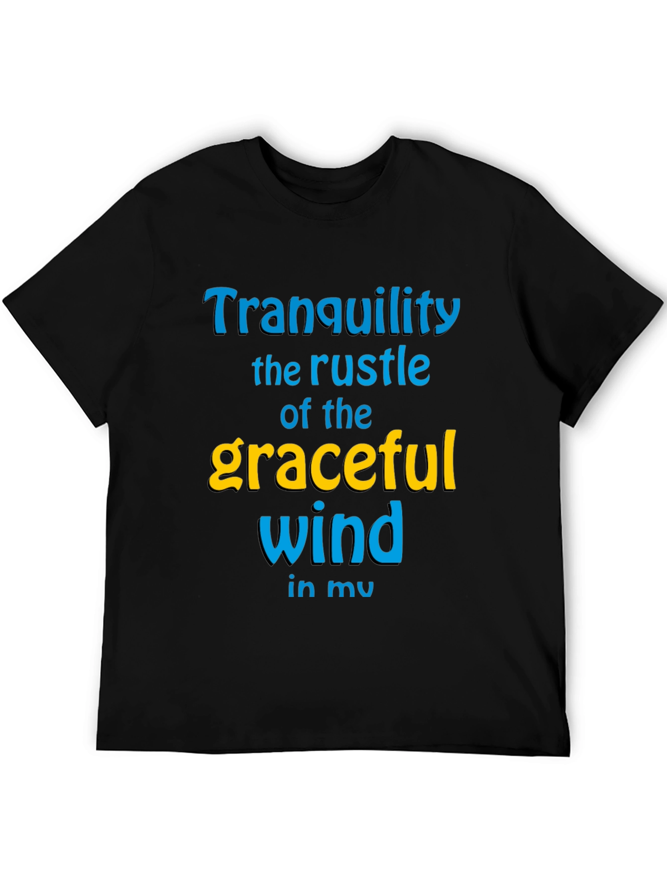 Tranquility Wind Graphic Tee - Stylish Comfort