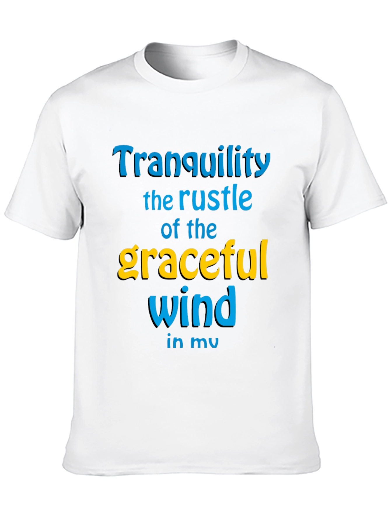 Tranquility Wind Graphic Tee - Stylish Comfort