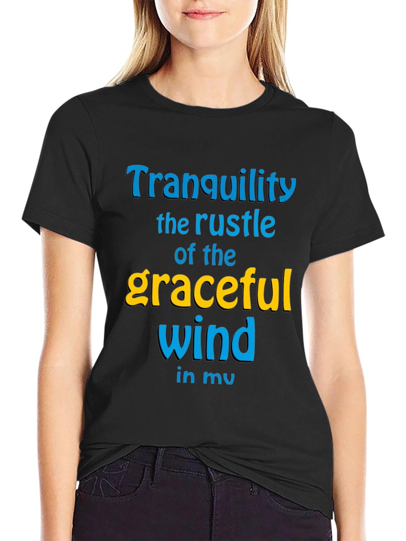 Tranquility Wind Graphic Tee - Stylish Comfort