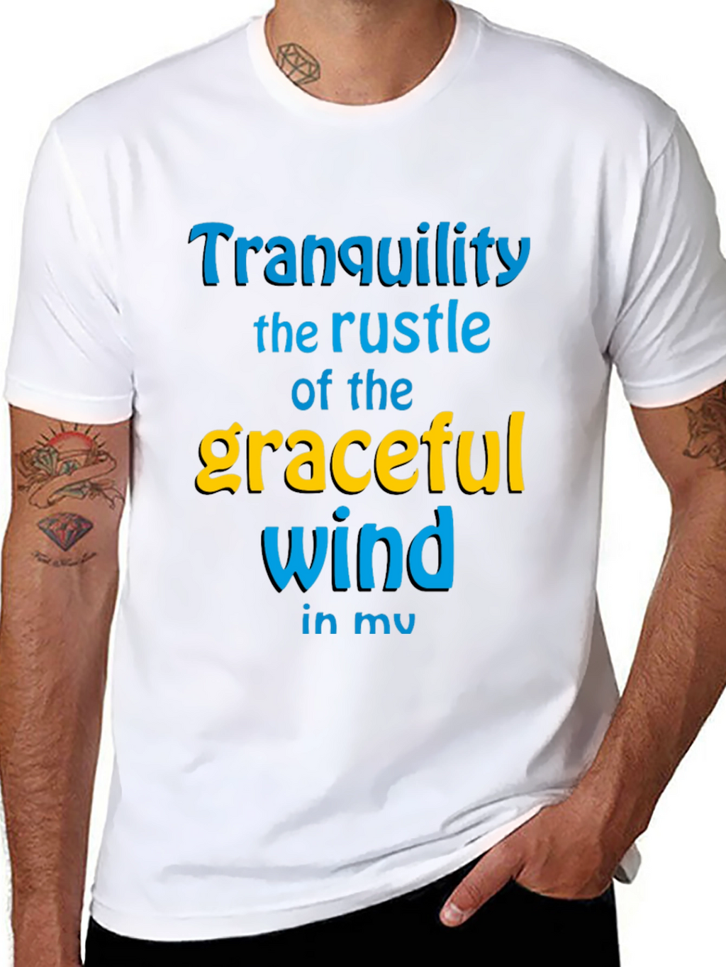 Tranquility Wind Graphic Tee - Stylish Comfort