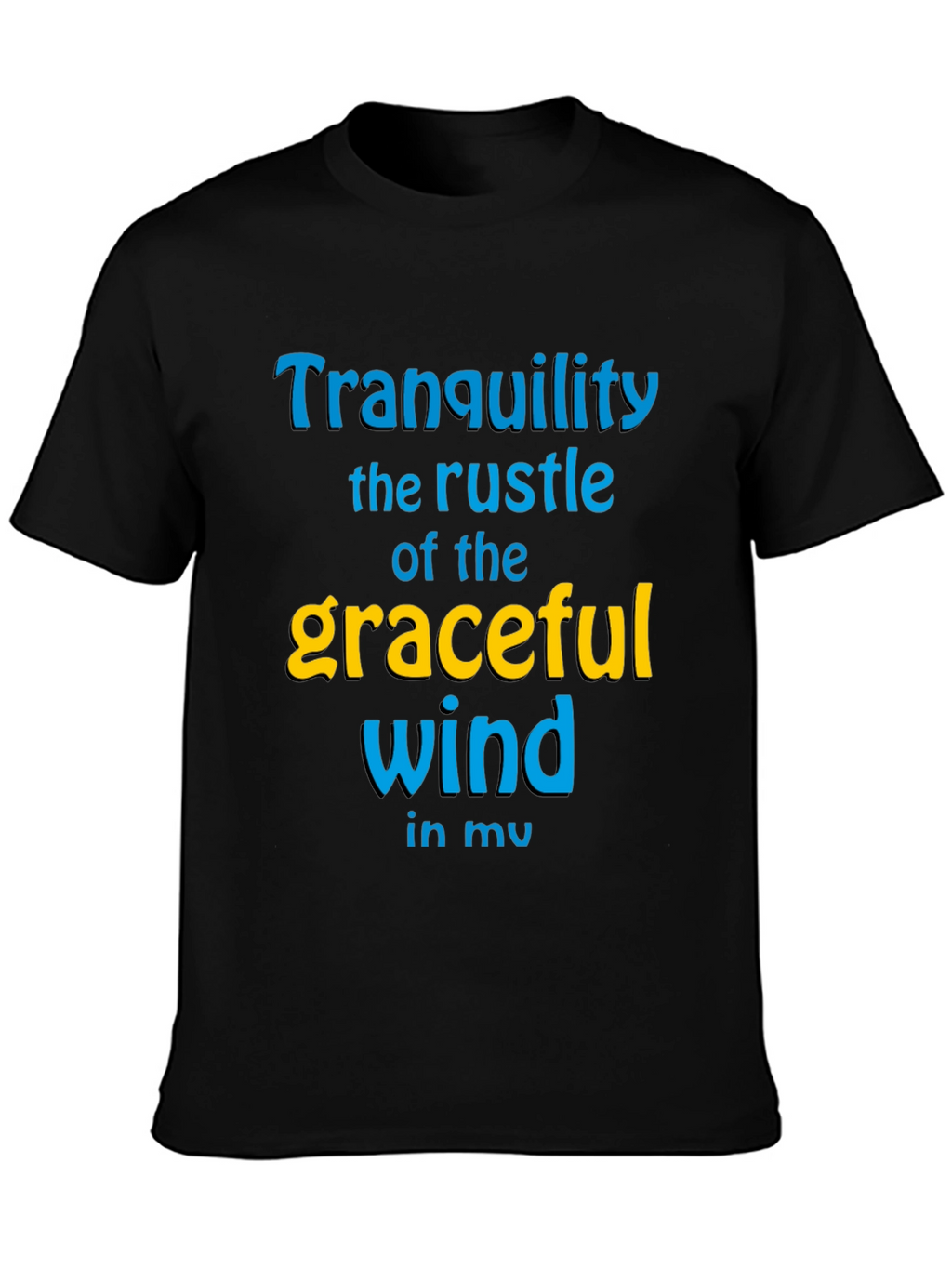 Tranquility Wind Graphic Tee - Stylish Comfort