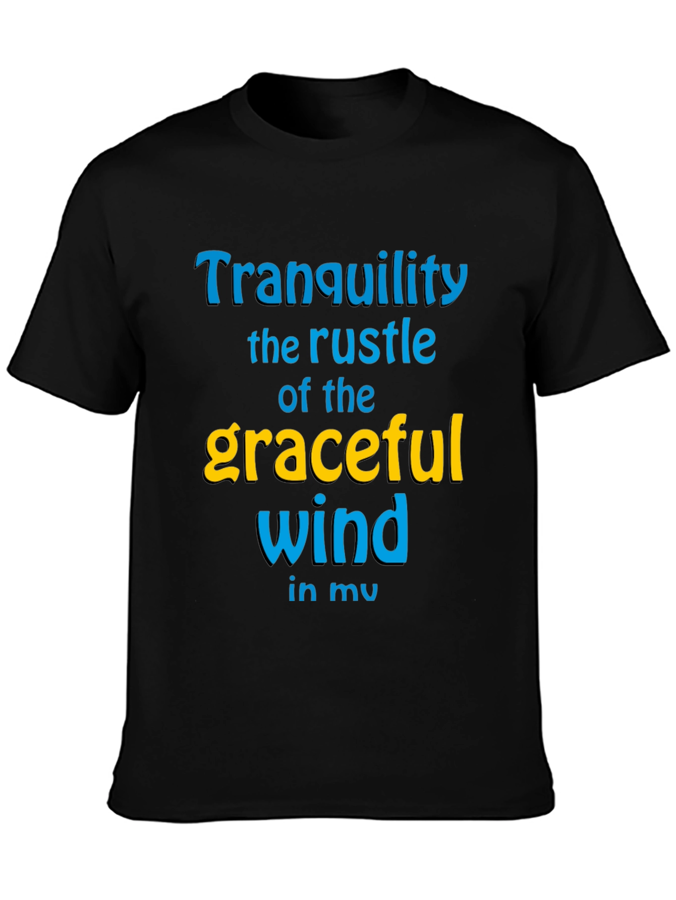 Tranquility Wind Graphic Tee - Stylish Comfort