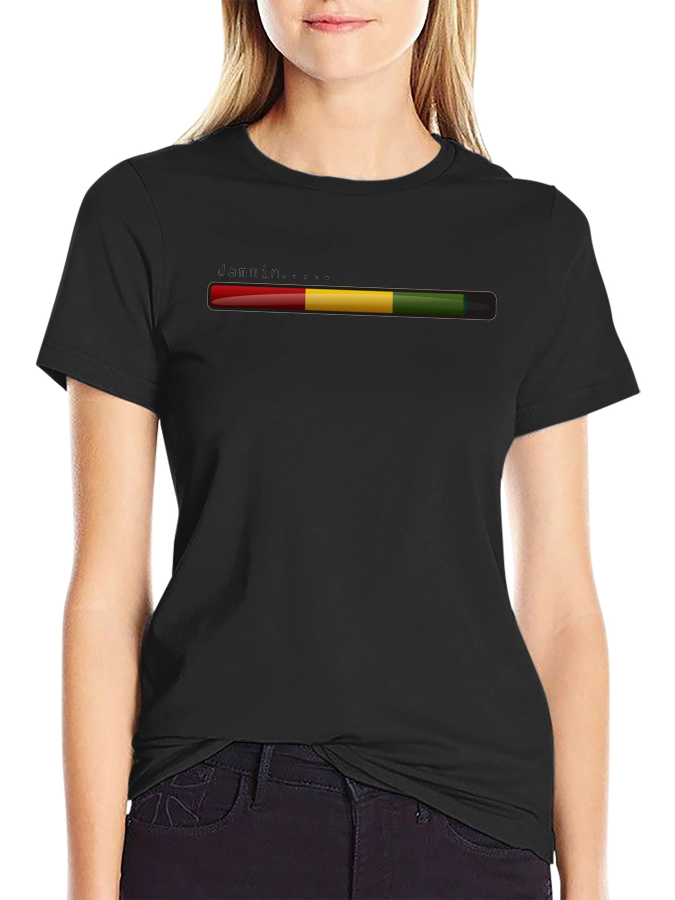 Rasta Stripe Graphic Tee - Casual Comfort