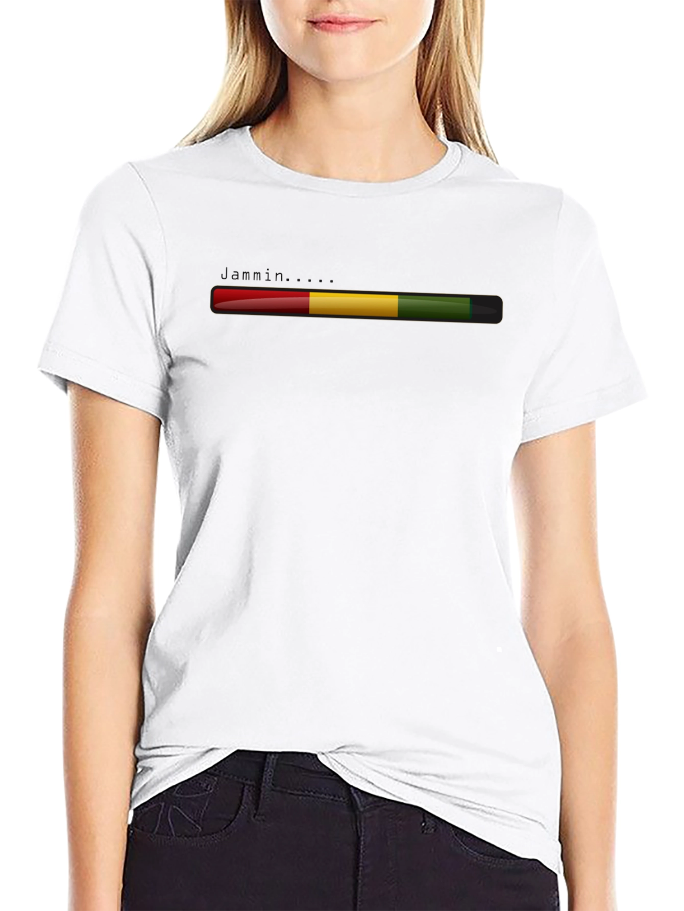 Rasta Stripe Graphic Tee - Casual Comfort