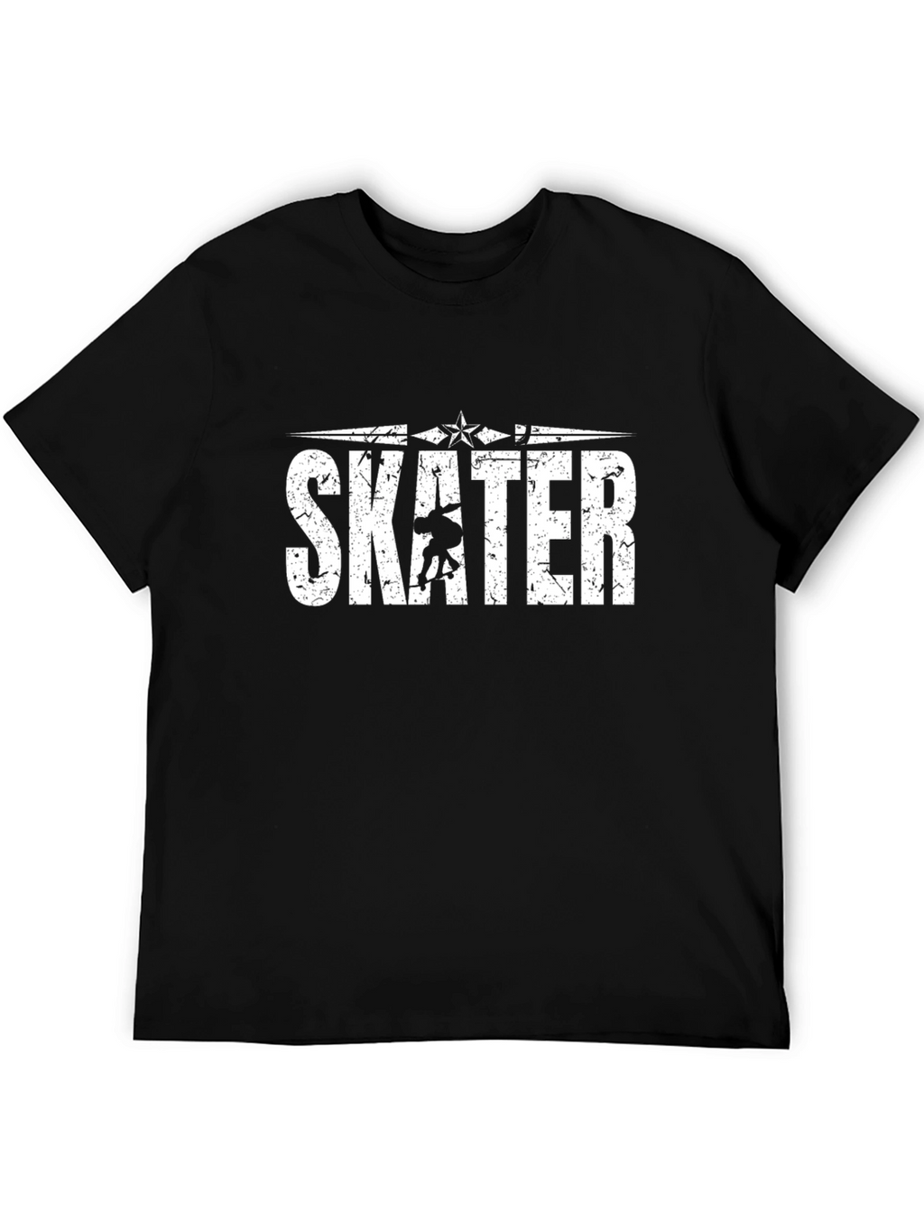Skater Graphic Tee - Cool Black Skateboarder Shirt