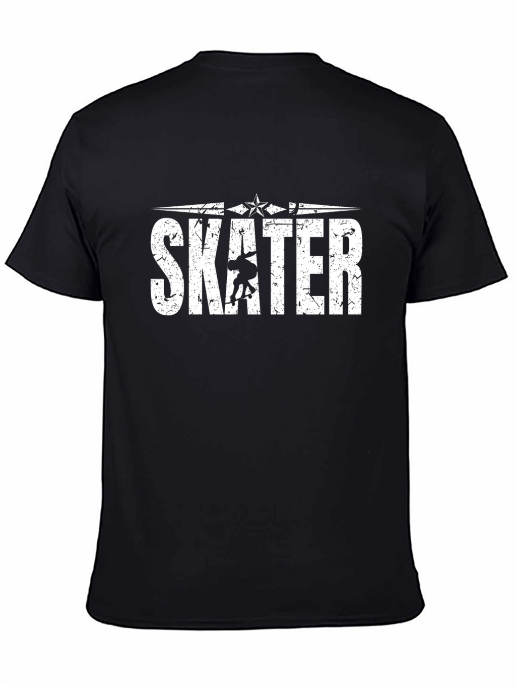 Skater Graphic Tee - Cool Black Skateboarder Shirt
