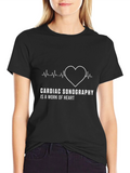 Cardiac Sonography Heartbeat T-Shirt